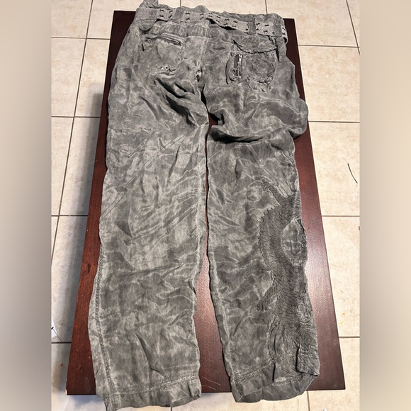 Johnny Was Pete & Greta Stylish Women's Gray Cargo Pants - Picture 7 of 10